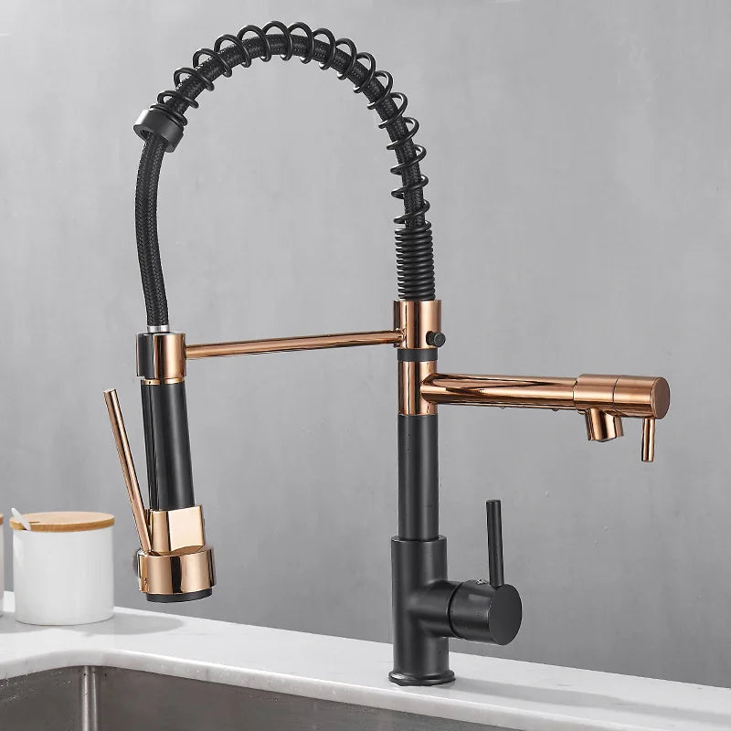FlowTwin - Elegante Grifo Doble de Salida