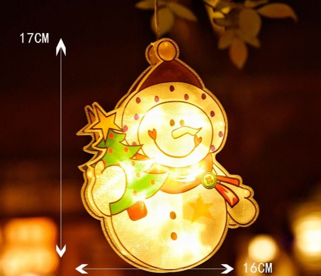 Christmas Window LED Decoration with Suction Cup