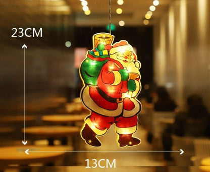 Christmas Window LED Decoration with Suction Cup