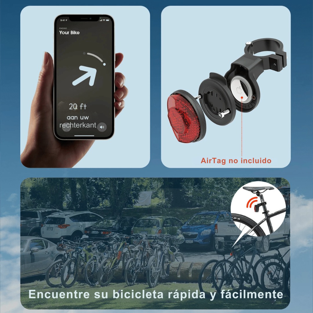 Soporte GPS Oculto para Bicicleta - Apple AirTag y Garmin-Rastreadores-VyFlair
