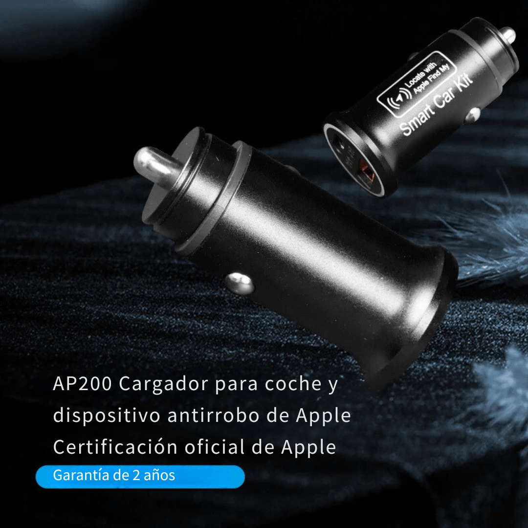 Cargador de coche USB AP200 - Cargador rápido de 20W con rastreador GPS-Rastreadores-VyFlair