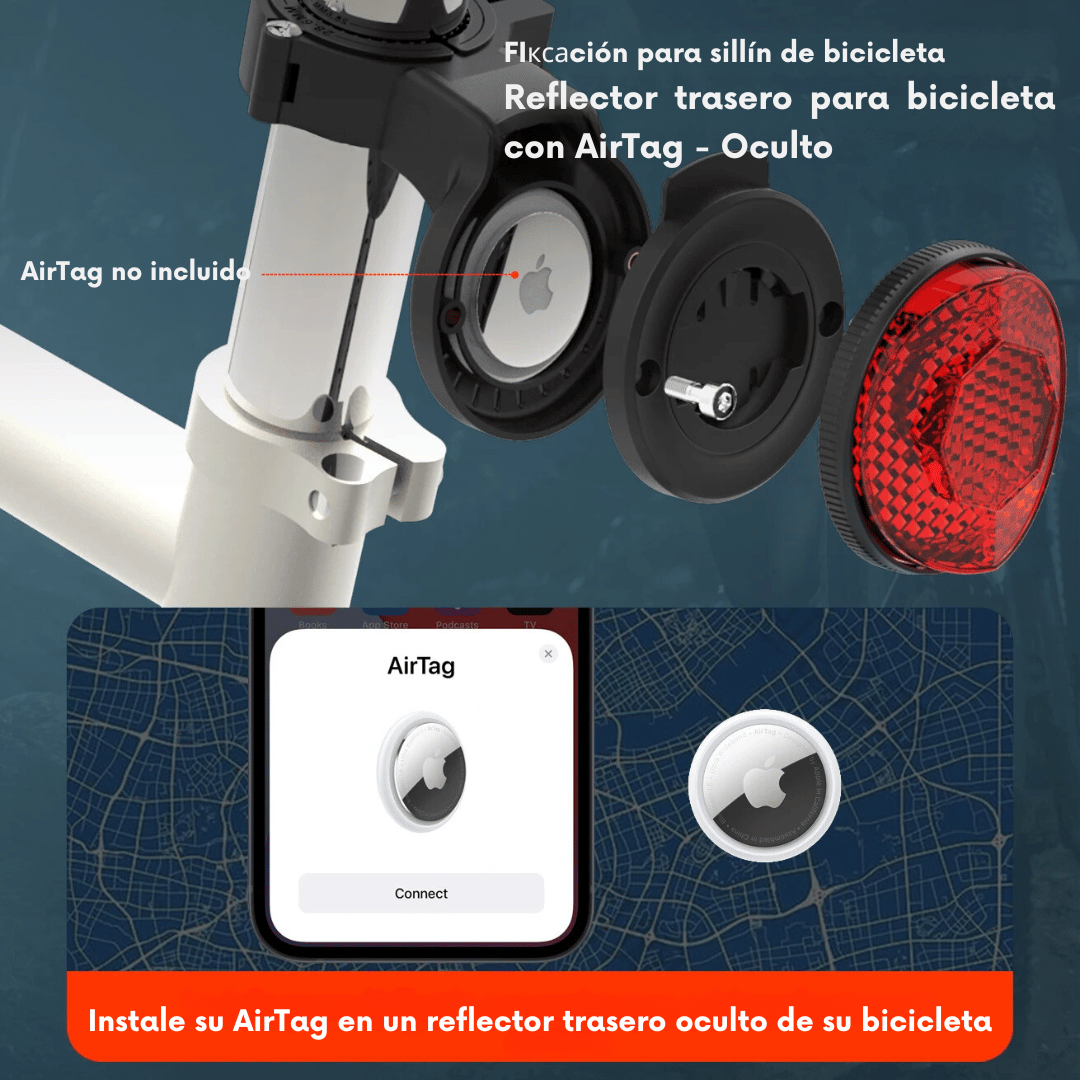 Soporte GPS Oculto para Bicicleta - Apple AirTag y Garmin-Rastreadores-VyFlair