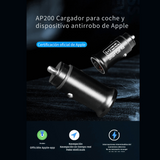 Cargador de coche USB AP200 - Cargador rápido de 20W con rastreador GPS-Rastreadores-VyFlair
