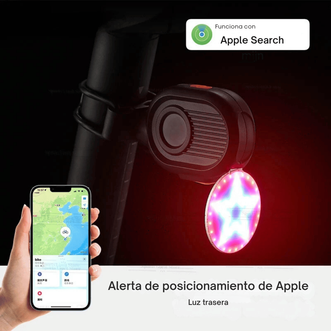 Rastreador GPS para Bicicleta | Luz para Bicicleta 2-en-1-Rastreadores-VyFlair