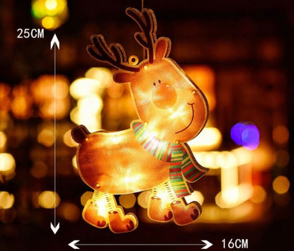 Christmas Window LED Decoration with Suction Cup