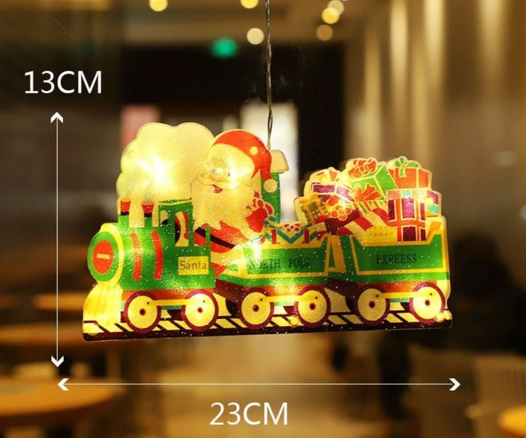 Christmas Window LED Decoration with Suction Cup