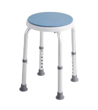 Silla de Ducha Antideslizante Ajustable - Aluminio y PE - Soporta 136 kg