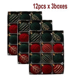 Błyszczące bombki choinkowe 12 szt. – Unikalny design i luksusowy akcent