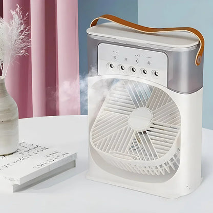Ventilador Enfriador de Aire Portátil con Luz LED