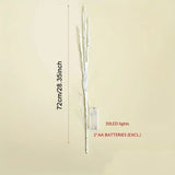 Iluminación LED Rama Blanca – Decoración Navideña para Mesa e Interior