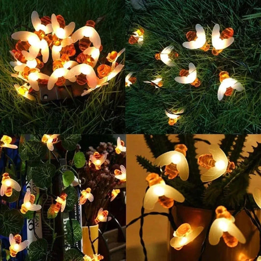 BeeGlow - Solar Light Garland for Outdoors