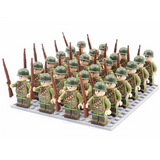 Juego de Bloques Soldados Militares WWII