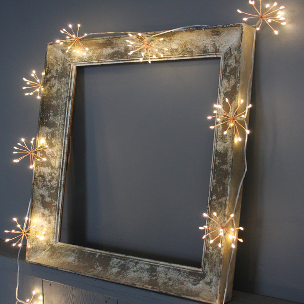 Starburra - Cadena de luces estrella cobre - Decoración LED