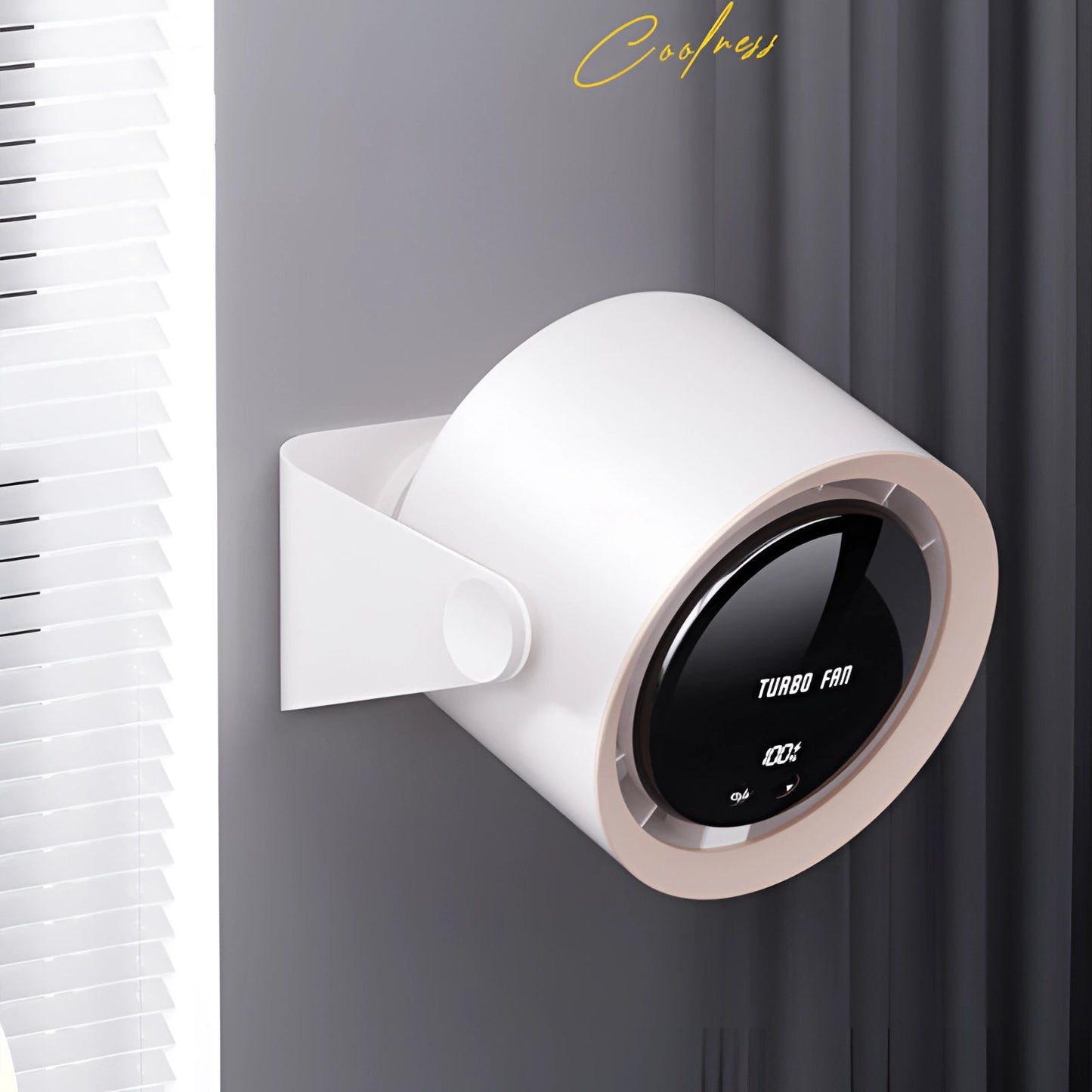 Ventilador Turbo Sin Aspas – Compacto, Silencioso con Pantalla LED