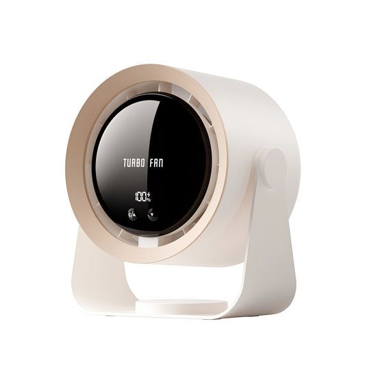 Ventilador Turbo Sin Aspas – Compacto, Silencioso con Pantalla LED