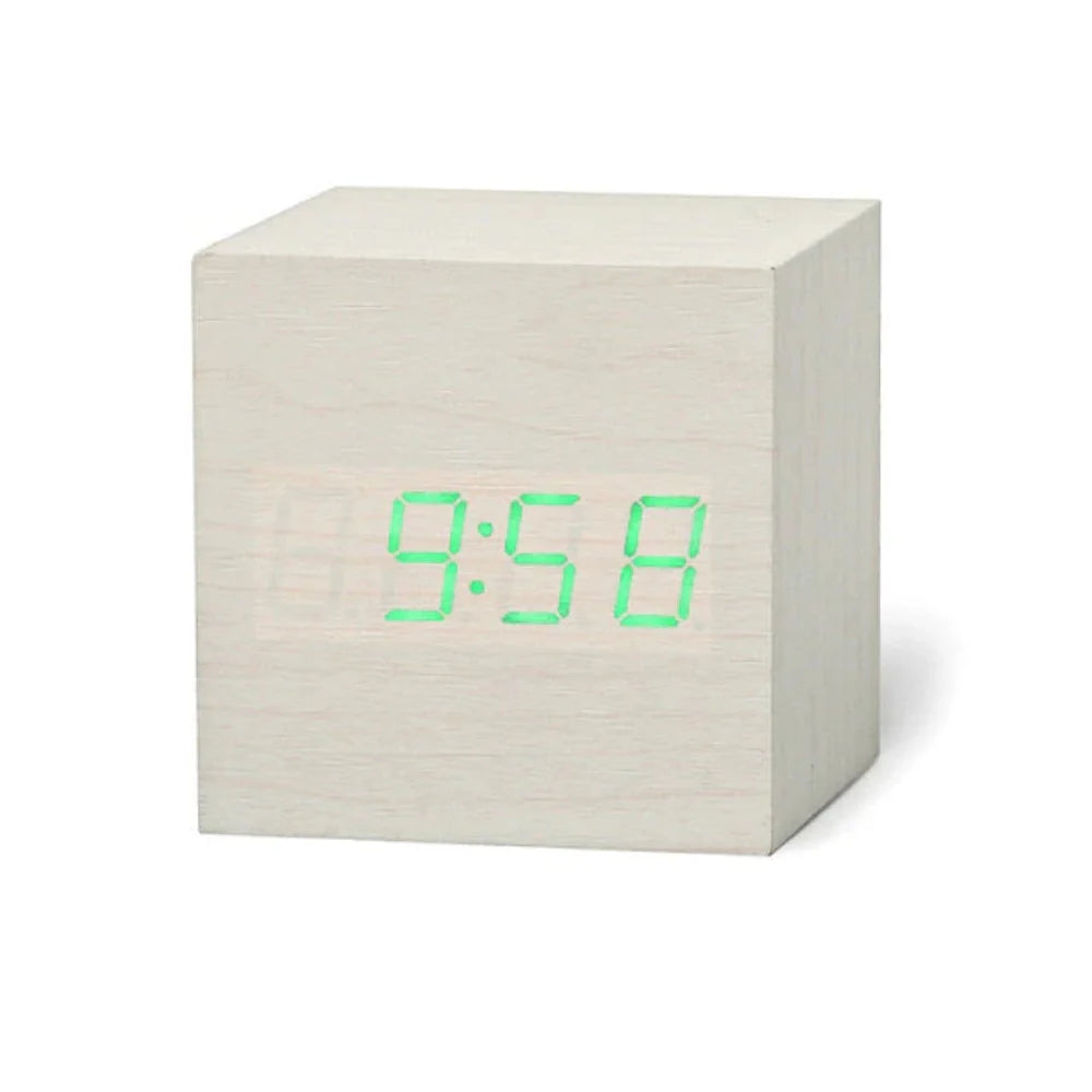 Reloj Digital Mini LED - Brillo Ajustable - Modo Noche