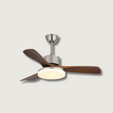 LuxeBreeze - Ventilador de Techo de Madera - Brillo Sutil - Estilo Contemporáneo