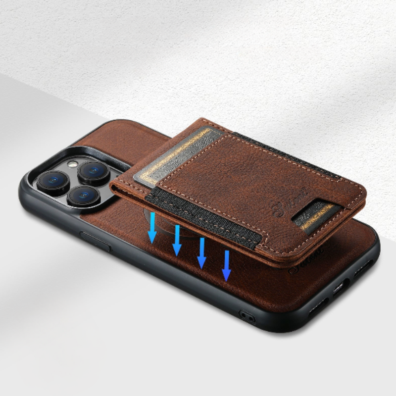 EliteGuard - Funda de Teléfono de Lujo Elegante y Duradera con Soporte para Tarjetas Integrado