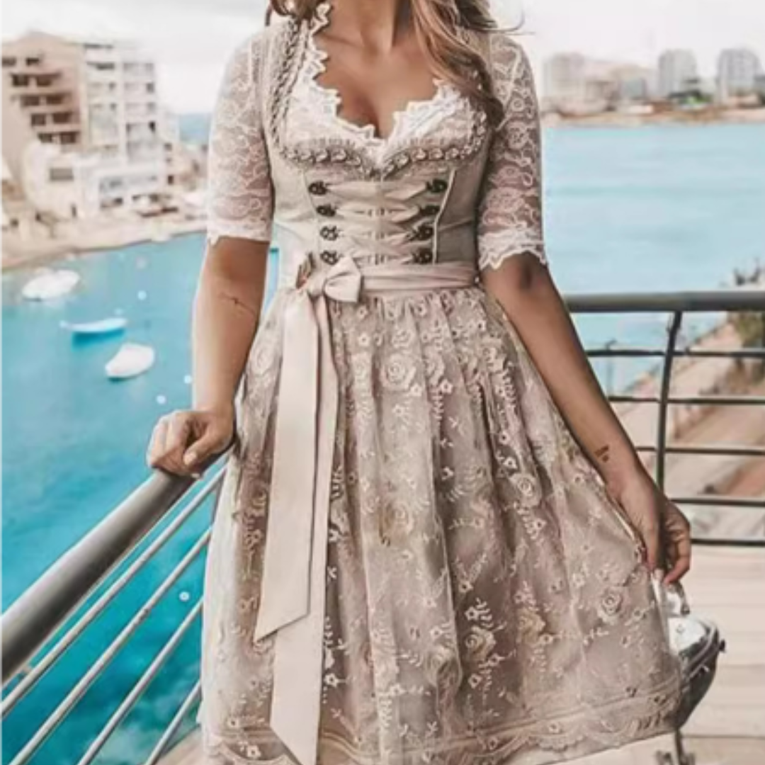 Vestido Dirndl para Damas - Tejido Ligero - Perfecto para Oktoberfest