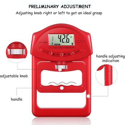 Dinamómetro Digital Gripmaster - Preciso y Portátil - 90kg
