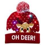 Czapka Świąteczna LED GlowDeer – Ciepła, Świąteczna i Jasna