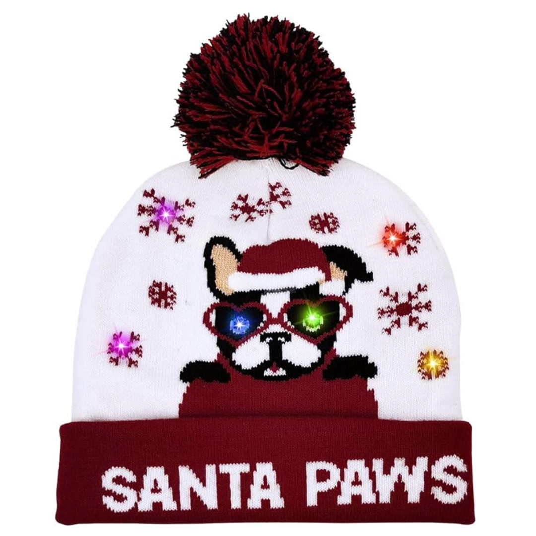 Czapka Świąteczna LED GlowDeer – Ciepła, Świąteczna i Jasna