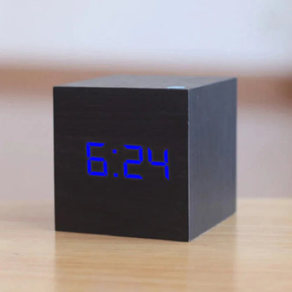 Reloj Despertador Digital LED Compacto - Brillo Ajustable - Modo Nocturno