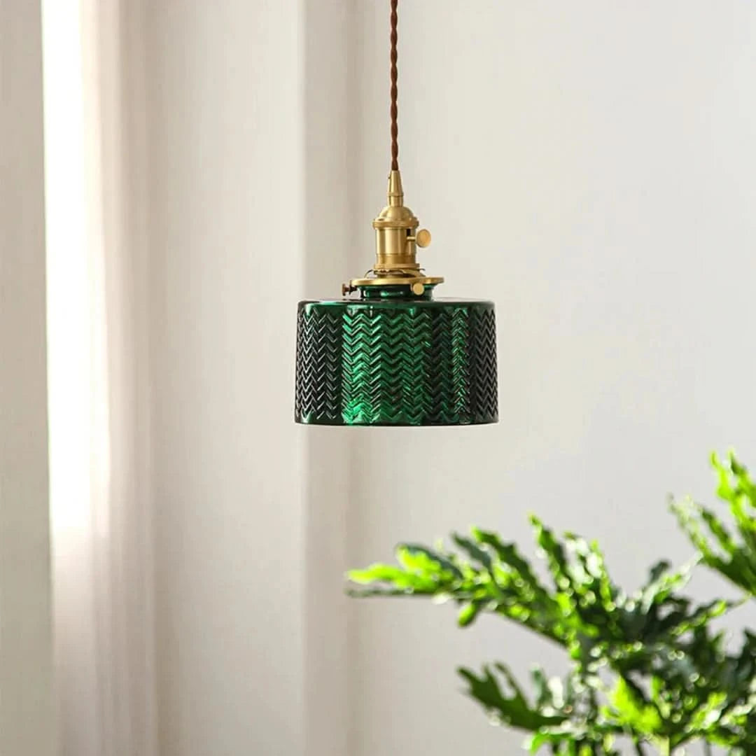 GlassGleam - Lámparas creativas de vidrio vintage-Ceiling lamps-VyFlair