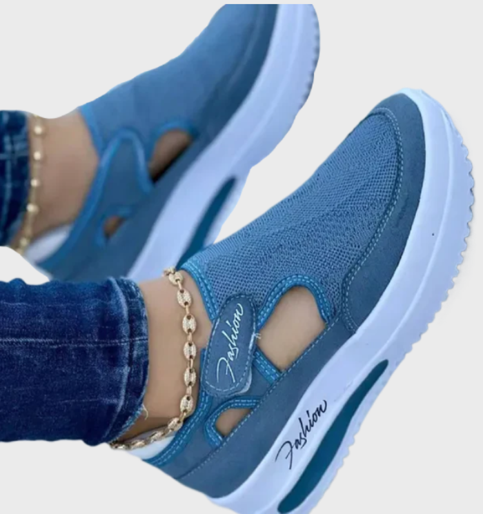 Zapatillas Deportivas para Mujeres - Suela Gruesa - Cierre de Velcro-Zapatos - Mujer-VyFlair