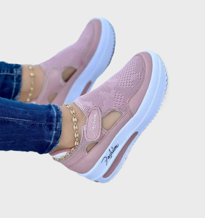 Zapatillas Deportivas para Mujeres - Suela Gruesa - Cierre de Velcro-Zapatos - Mujer-VyFlair