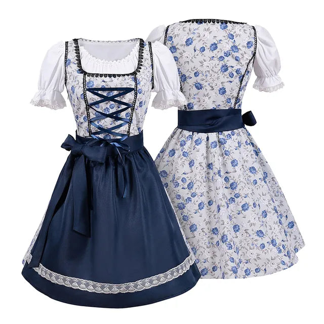 Vestido Dirndl Dame - Material Ligero - Perfecto Outfit para Oktoberfest
