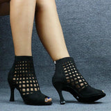 DS Zapatos de Tacón de Cuero Personalizados para Mujeres - Zapatos de Baile - Jazz-Zapatos - Mujer-VyFlair