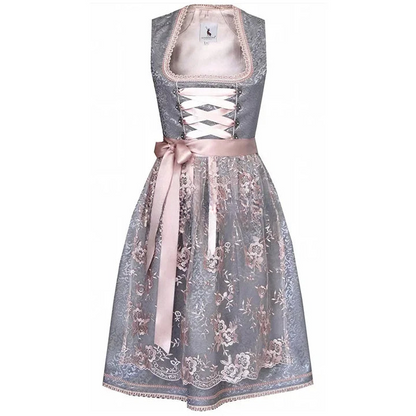 Vestido Mini Dirndl para Mujeres - Diseño Tradicional de Oktoberfest - Vestido Festivo Trachten