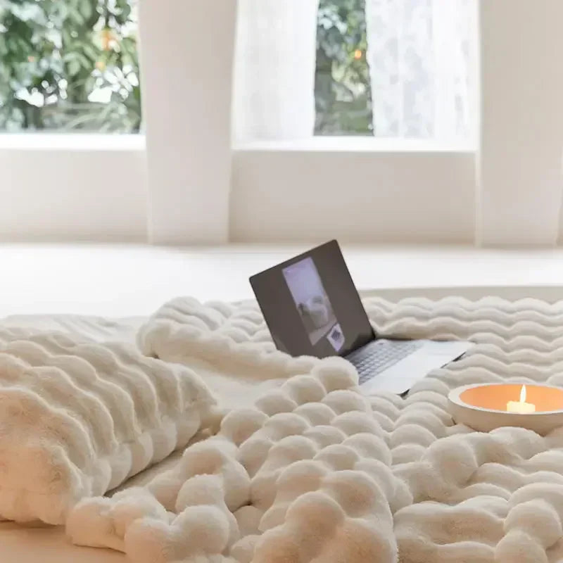 Manta de Forro Suave y Cálida para Cama