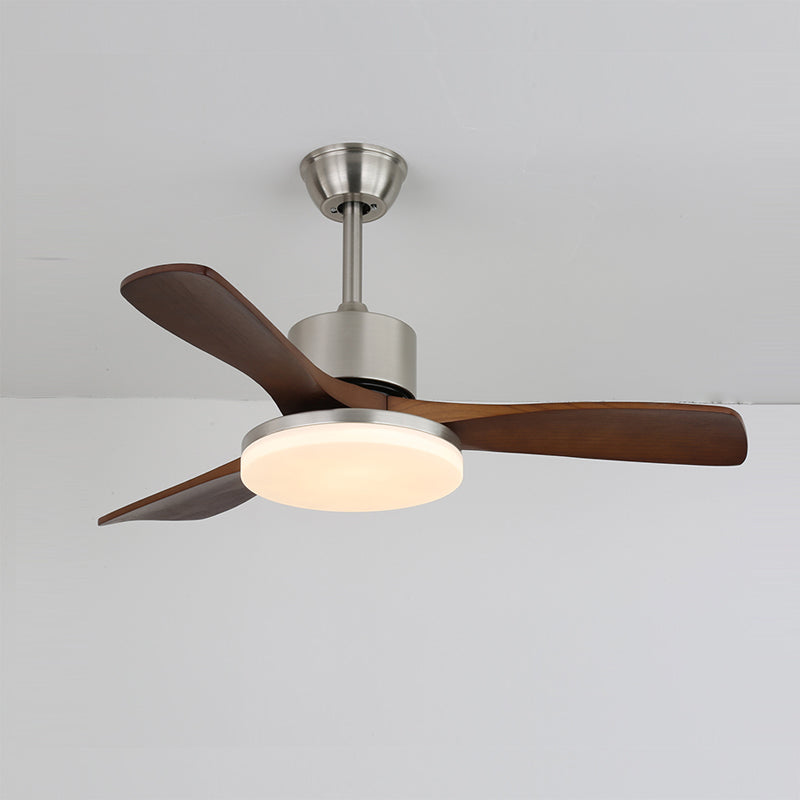 LuxeBreeze - Ventilador de Techo de Madera - Brillo Sutil - Estilo Contemporáneo