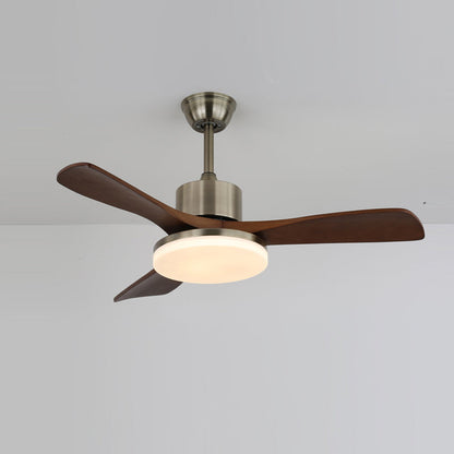 LuxeBreeze - Ventilador de Techo de Madera - Brillo Sutil - Estilo Contemporáneo