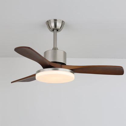 LuxeBreeze - Ventilador de Techo de Madera - Brillo Sutil - Estilo Contemporáneo