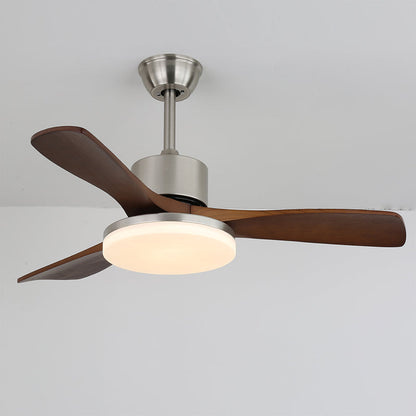 LuxeBreeze - Ventilador de Techo de Madera - Brillo Sutil - Estilo Contemporáneo