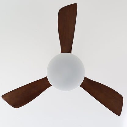 LuxeBreeze - Ventilador de Techo de Madera - Brillo Sutil - Estilo Contemporáneo