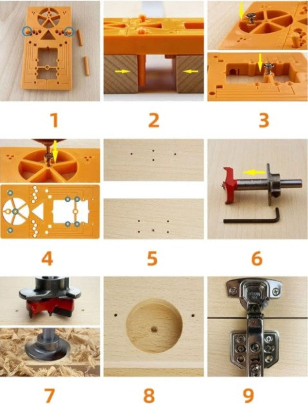 Woodworking Positioning Drill Set