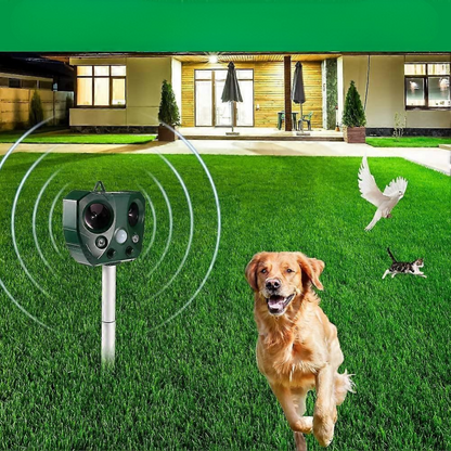 Repelente Solar Ultrasónico Exterior con Sensor de Movimiento
