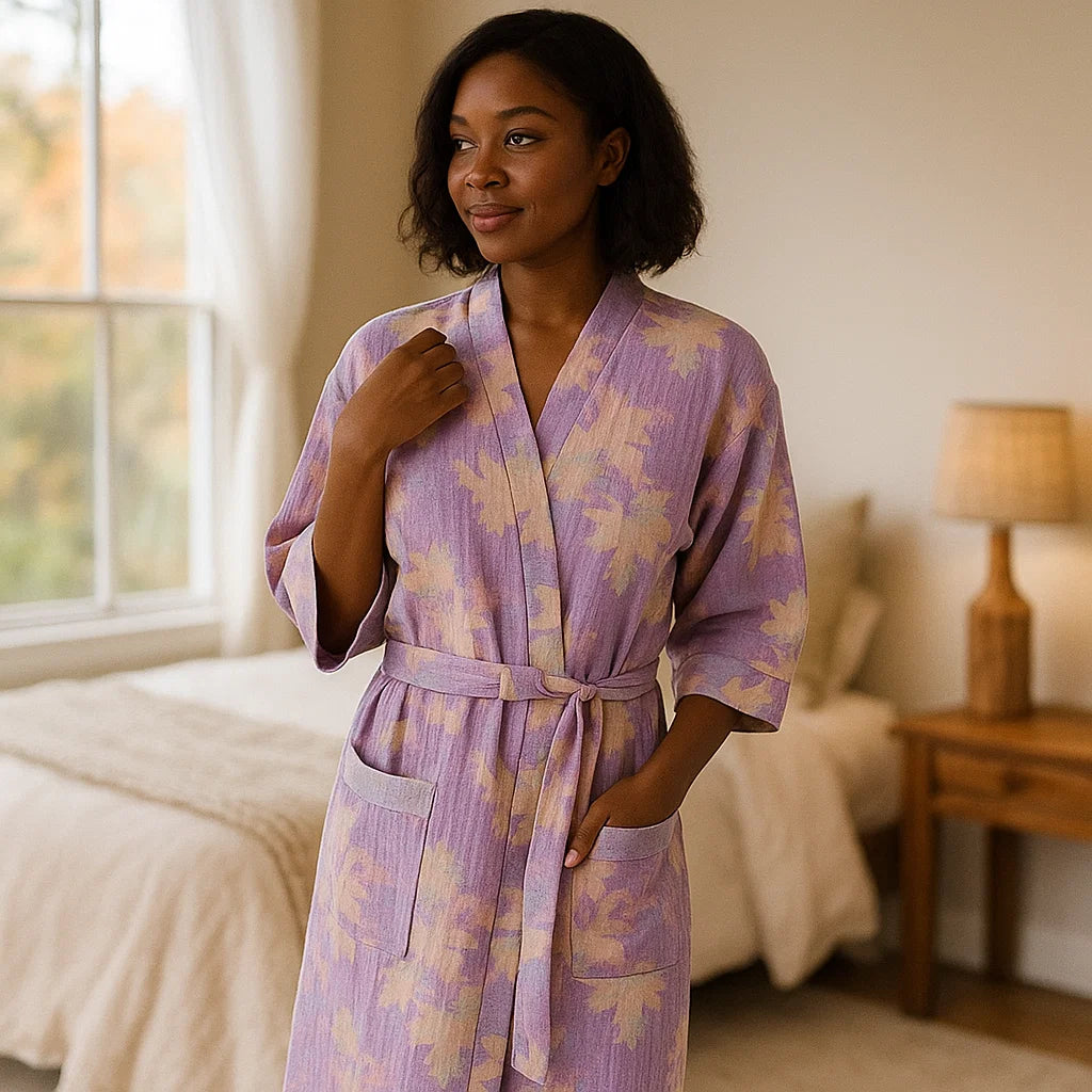 Kimono SereniLoom – Algodón Transpirable y Elegancia Natural