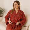 VeluBloom - Bata de Algodón Jacquard - Lujo y Confort
