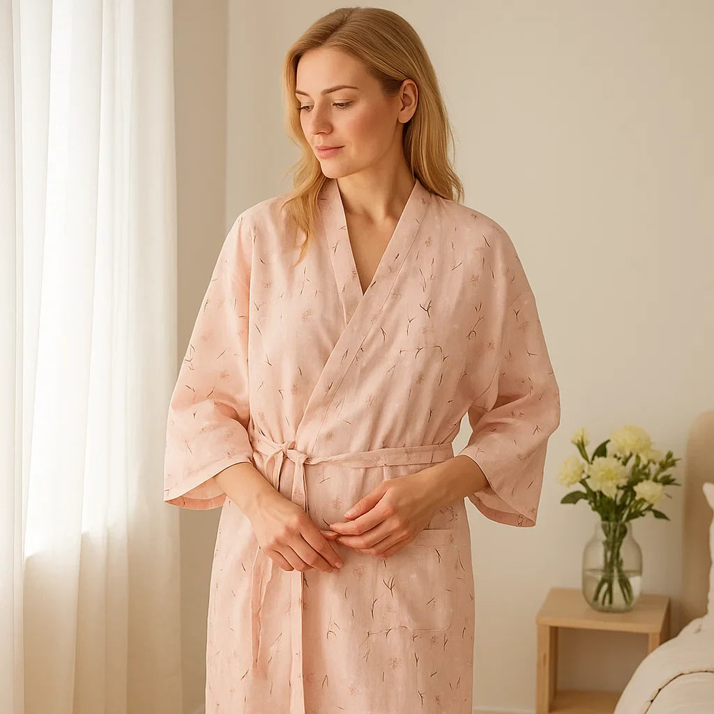 Bata BloomLuxe – Algodón Japonés para Relax Premium