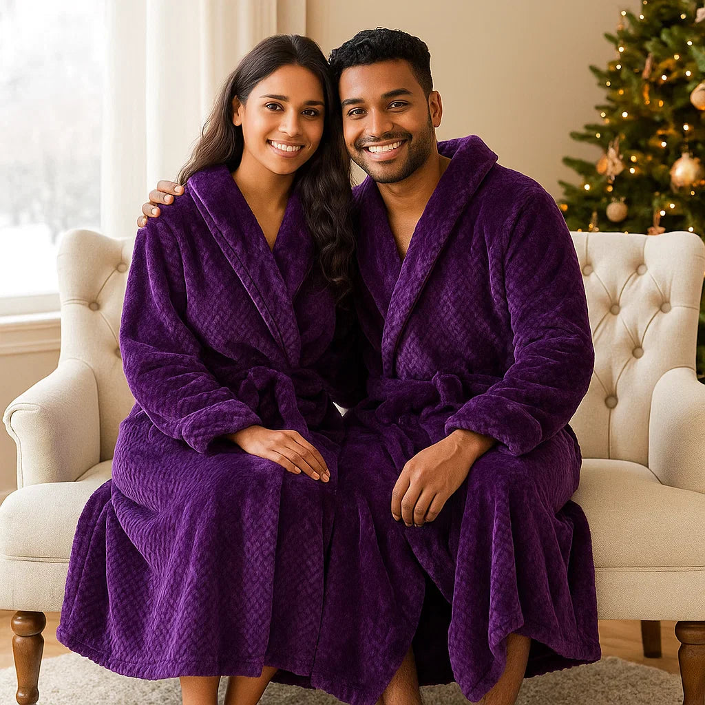 Bata Velura Luxe – Fleece Elegante de Máximo Confort