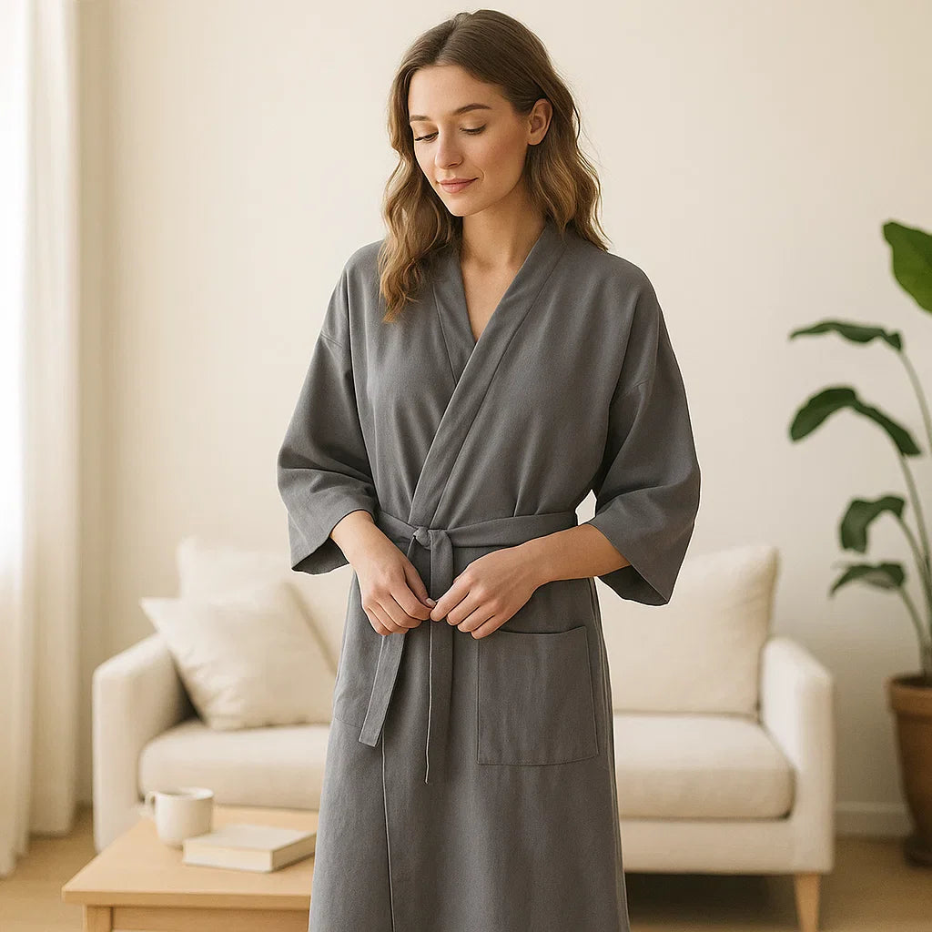 Kimono SilvaLoom – Algodón Natural con Estilo Boho Atemporal