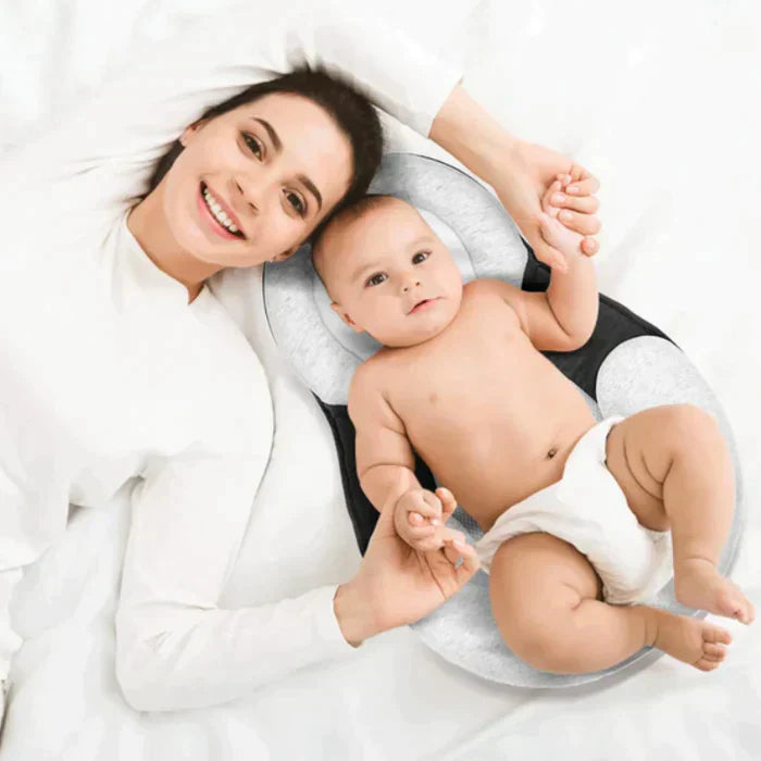 Almohada Ergonómica Bebés – Sueño Seguro y Prevención Cabeza Plana