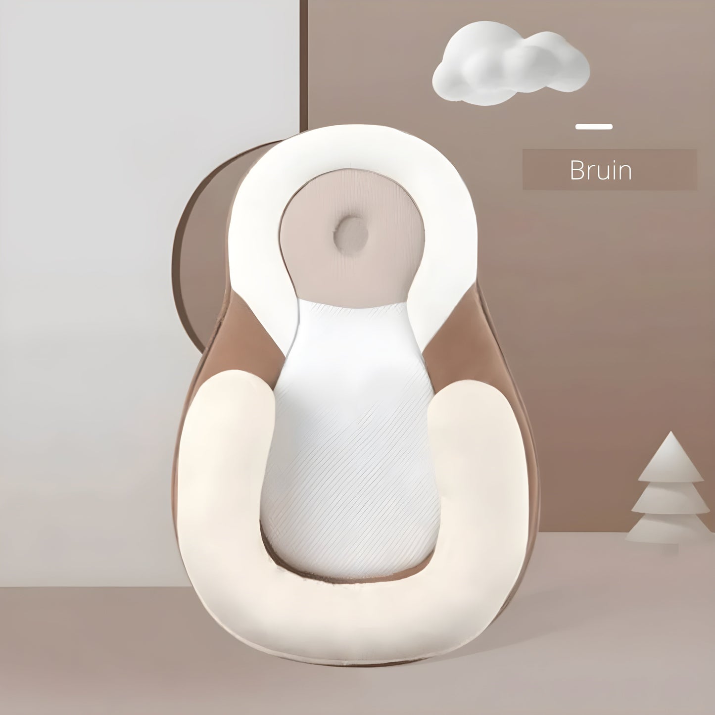 Almohada Ergonómica Bebés – Sueño Seguro y Prevención Cabeza Plana