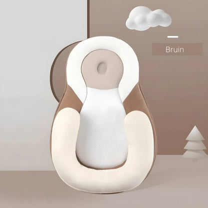 Almohada Ergonómica Bebés – Sueño Seguro y Prevención Cabeza Plana