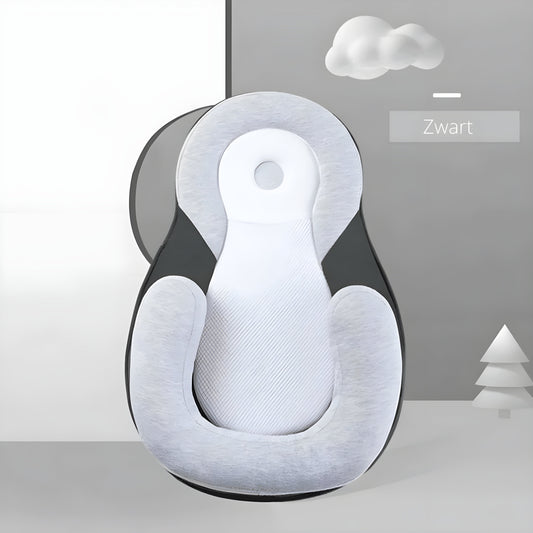 Almohada Ergonómica Bebés – Sueño Seguro y Prevención Cabeza Plana